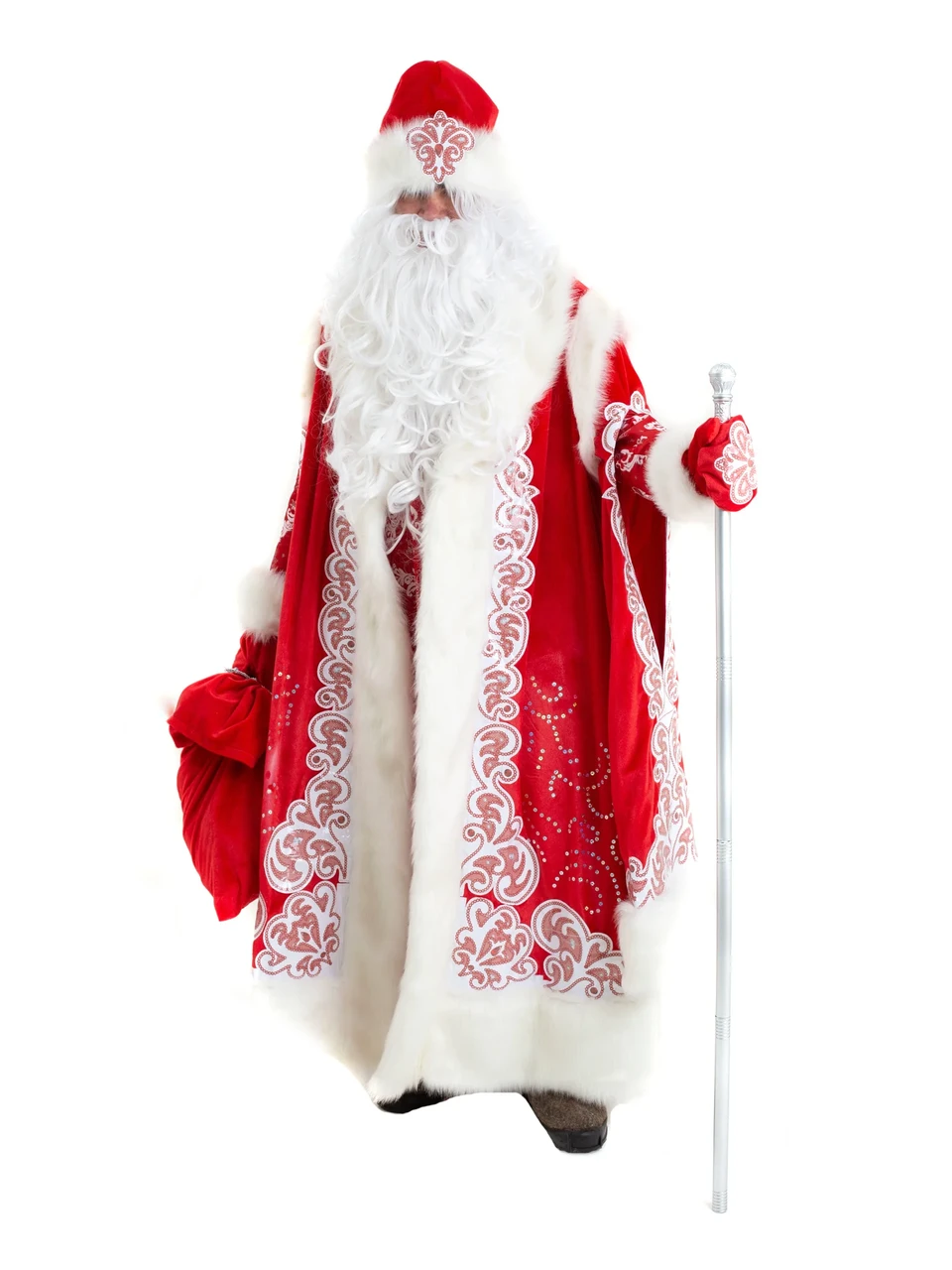 Карнавальный костюм Дед Мороз Боярский для взрослых Пуговка - фото 1 - id-p188353272