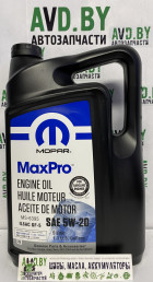 Моторное масло Mopar MaxPro 5W-20 5л - фото 1 - id-p188359100
