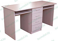 Стол письменный КС-003-09 (цвет ясень шимо светлый) для двоих детей