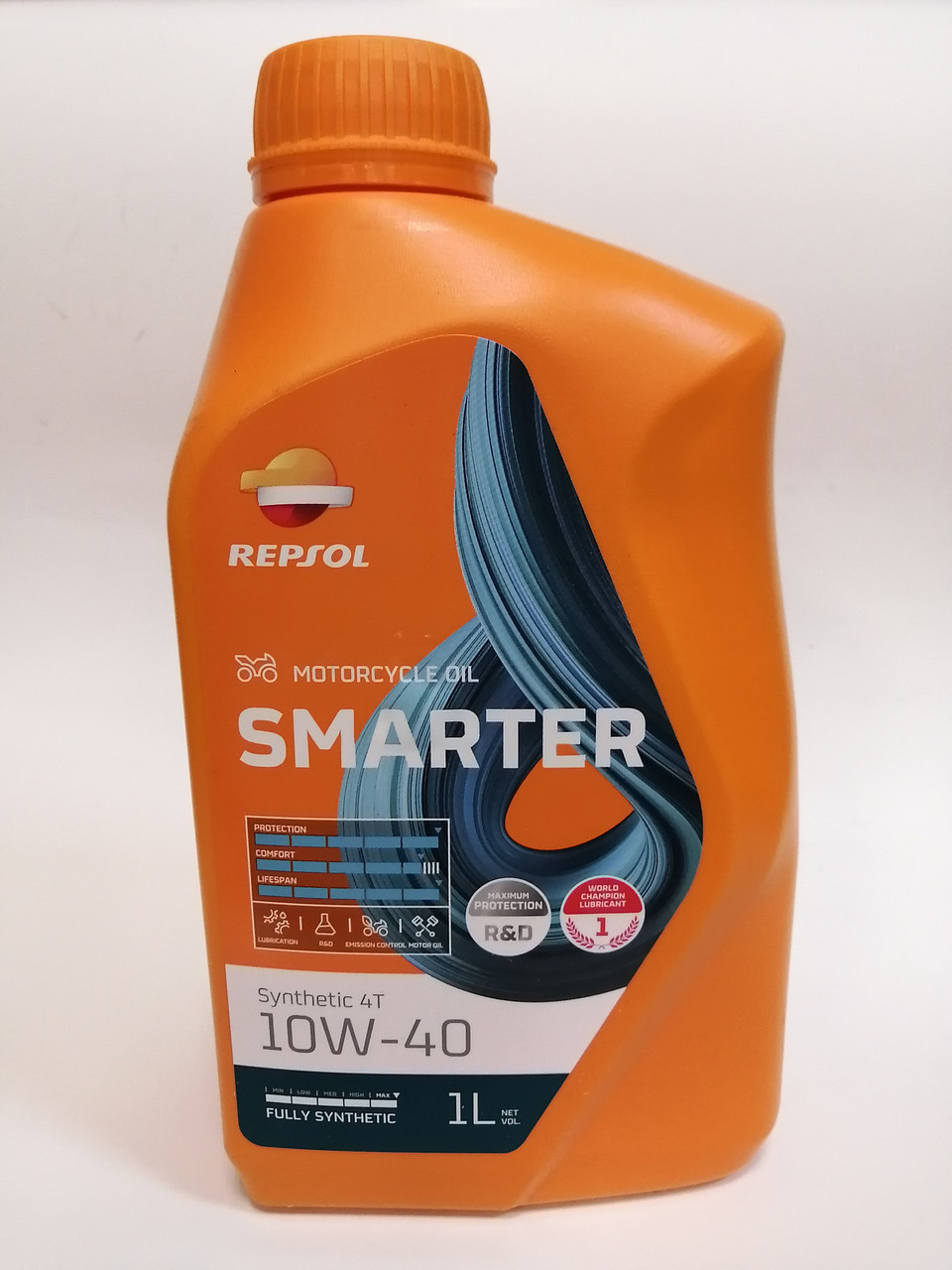 Масло моторное, 10W40 SMARTER SYNTHETIC 4T, 1 л. Repsol