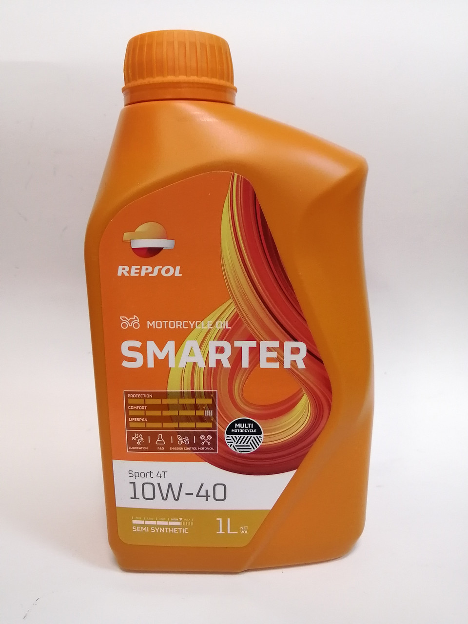 Масло моторное, 10W40 SMARTER SPORT 4T, 1 л. Repsol