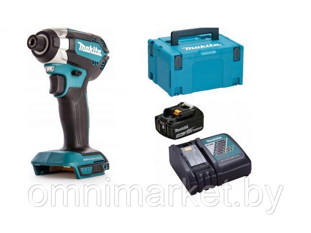 Аккум. шуруповерт MAKITA DTD 153 Z MAKPAC + АКЦИЯ (1 аккумулятор, зарядное) (18.0 В, 1 акк. 3.0 А/ч, 1 скор.,