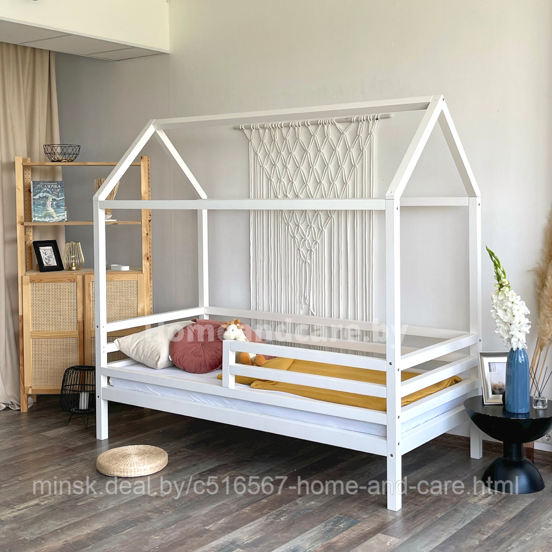 Комплект односпальная кровать-домик «Карлсон» с настилом