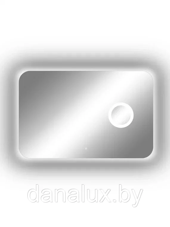 Зеркало с подсветкой Континент Elegant LED 100х70 с увеличительным зеркалом - фото 3 - id-p187410669