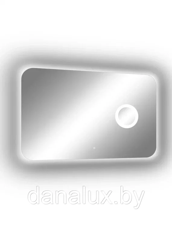 Зеркало с подсветкой Континент Elegant LED 100х70 с увеличительным зеркалом - фото 5 - id-p187410669