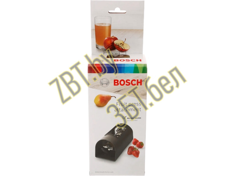 Насадка-пресс для отжима сока для кухонного комбайна Bosch 17005530 (MUZ45FV2) - фото 4 - id-p188385147