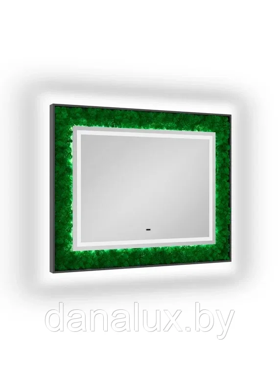 Зеркало с подсветкой Континент Forest LED 100х80 с натуральным мхом - фото 4 - id-p187410690