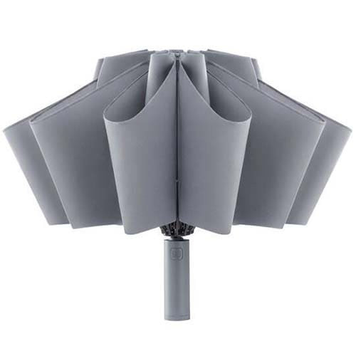 Зонт Ninetygo Folding Reverse Umbrella с подсветкой (Серый) - фото 3 - id-p188385192