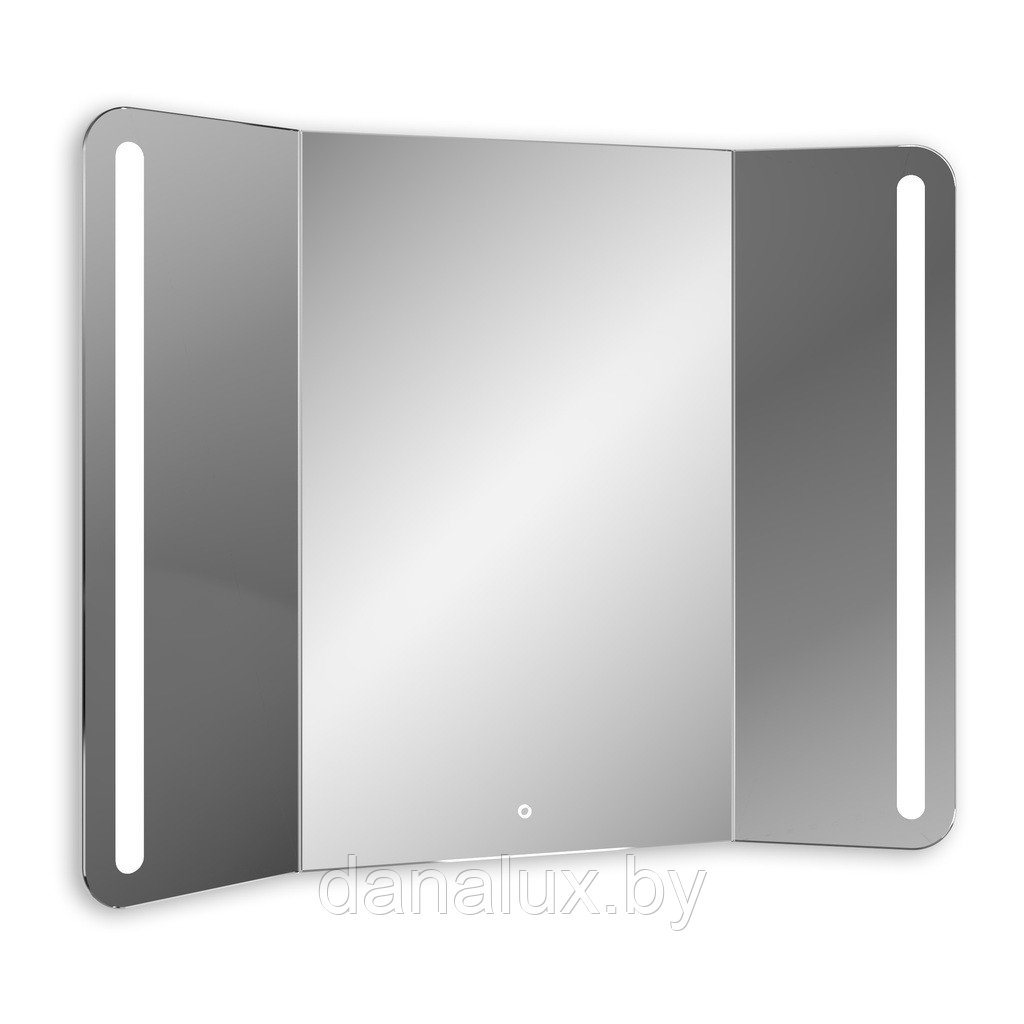 Зеркало с подсветкой Континент Трюмо LED модель 1 - 100х80 - фото 4 - id-p187410797