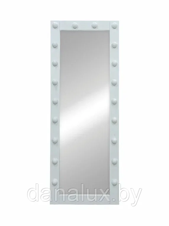 Зеркало напольное с подсветкой Континент Гримерное белое (20 ламп) 60х175 - фото 3 - id-p187410912