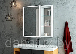 Зеркало-шкаф с подсветкой Континент Aperio LED 80х80 левый