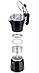 Гейзерная кофеварка на 9 чашек TECO TC-402-9 CUPS 450 мл черная алюминиевая, фото 2