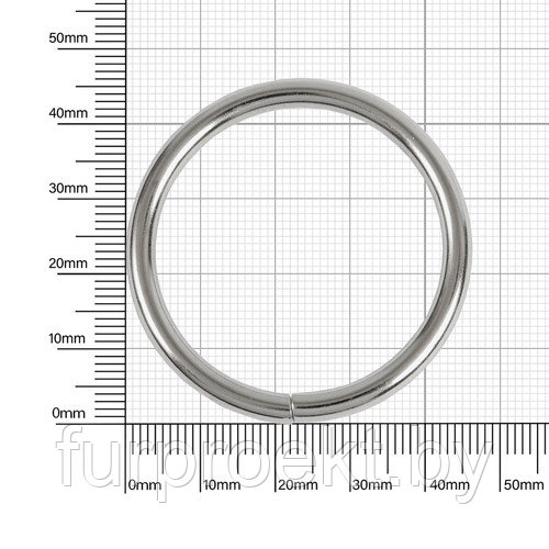 Кольцо №20 разъемн 4/38/46мм никель роллинг