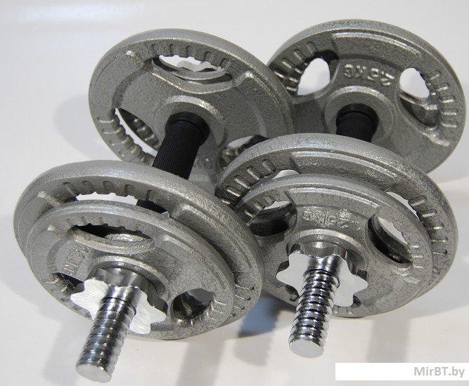 Набор гантелей металлических Хаммертон Atlas Sport 2x9 кг - фото 3 - id-p188416905
