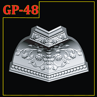 Угол декоративный для плинтуса GLANZEPOL GP48