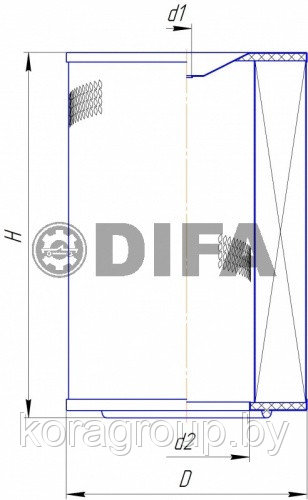 Фильтр воздушный ГАЗ-3309 4301 6640 - фото 2 - id-p188422581