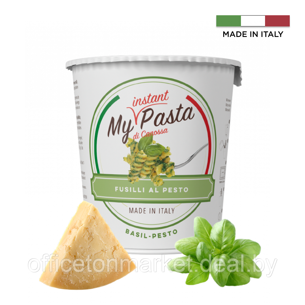 Паста фузилли "My instant pasta" с соусом песто, 70 г - фото 1 - id-p178534749