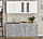Кухня Интерлиния Мила 18 белый/бетон, фото 2