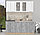 Кухня Интерлиния Мила 18-60 белый/бетон, фото 2