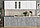 Кухня Интерлиния Мила 26 белый/бетон, фото 2