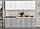 Кухня Интерлиния Мила Лайт 2,3 белый/бетон, фото 2