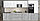 Кухня Интерлиния Мила Лайт 3,6 Вт белый/бетон, фото 2