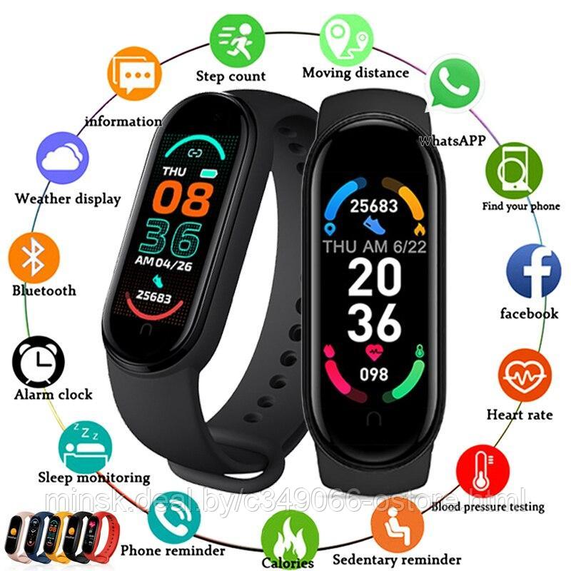 Фитнес-часы браслет Smart Band M6 (копия xiaomi mi band 6)