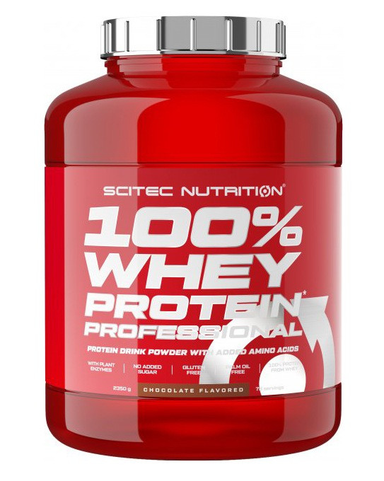 Протеин сывороточный (концентрат+изолят) Whey Protein Professional Scitec Nutrition 2350г (шоколад) - фото 1 - id-p188431595