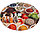 357-111 Тортовница, фруктовница вращающаяся Agness, 32х3 см, разные расцветки, фото 8