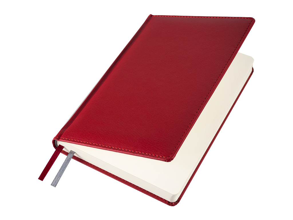 Ежедневник Classic Batura А5, бордовый, недатированный, в твердой обложке - фото 3 - id-p188432779
