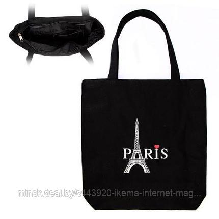 Сумка-шоппер "Paris" 38х39 см. (BAG-13), фото 2