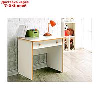 Стол компьютерный №7, 800 × 580 × 750 мм, лдсп, цвет белый / оранжевый