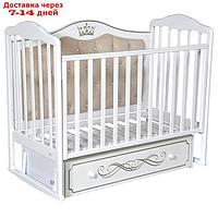 Кроватка Oliver Francesca Elegance Premium, универсальный маятник, цвет белый