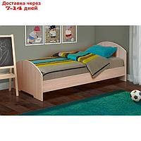 Кровать на уголках №2, 700 × 2000 мм, 2042 × 770 × 810 мм, цвет дуб молочный