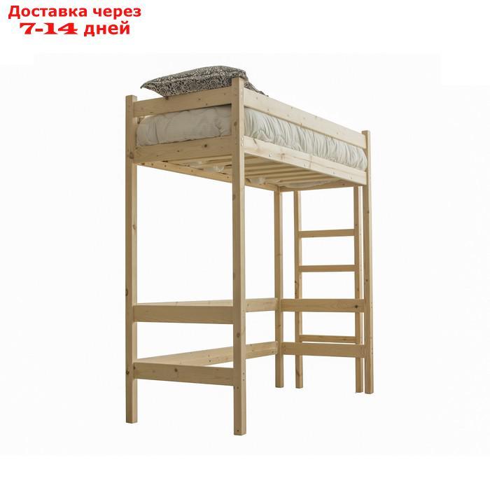 Кровать-чердак "Л1", 80 × 160 см, цвет сосна - фото 2 - id-p188408199