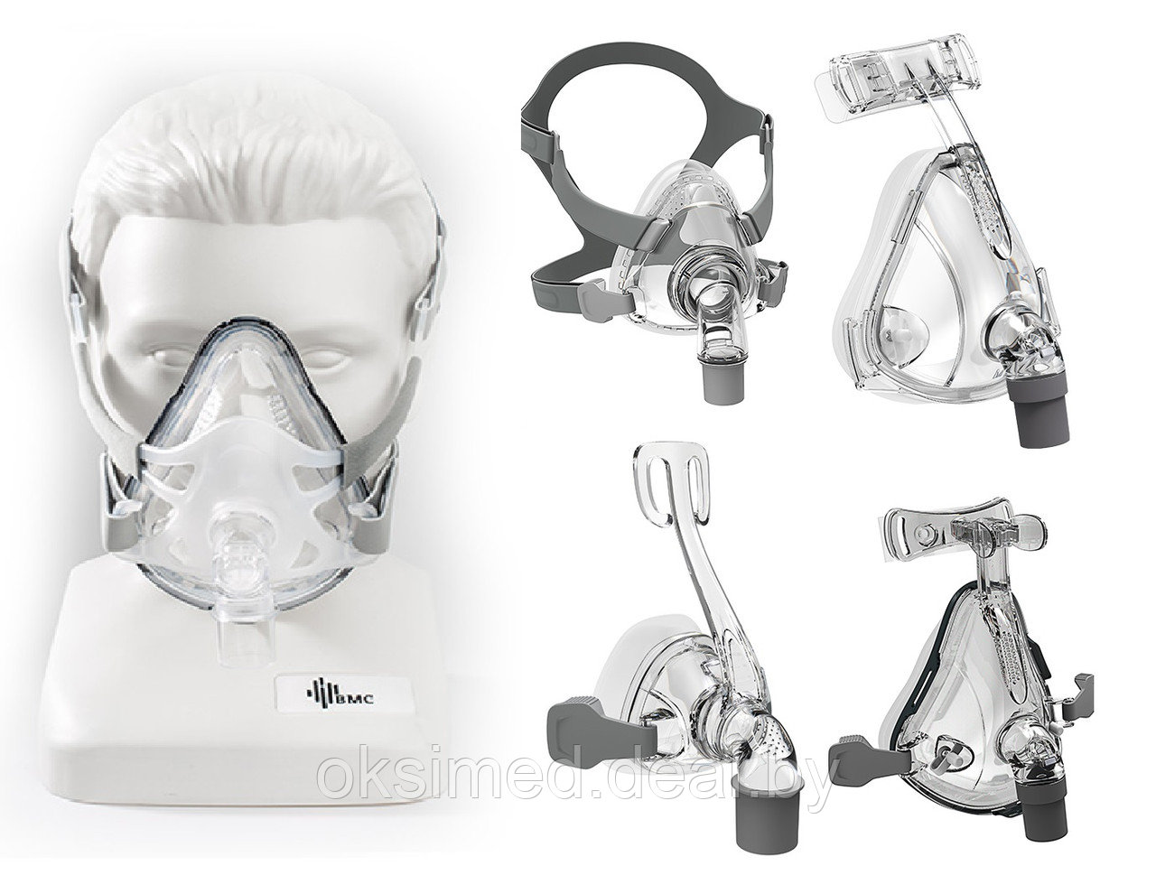 Маска для СИПАП терапии (CPAP mask), Маска для БИПАП терапии (BIPAP mask)