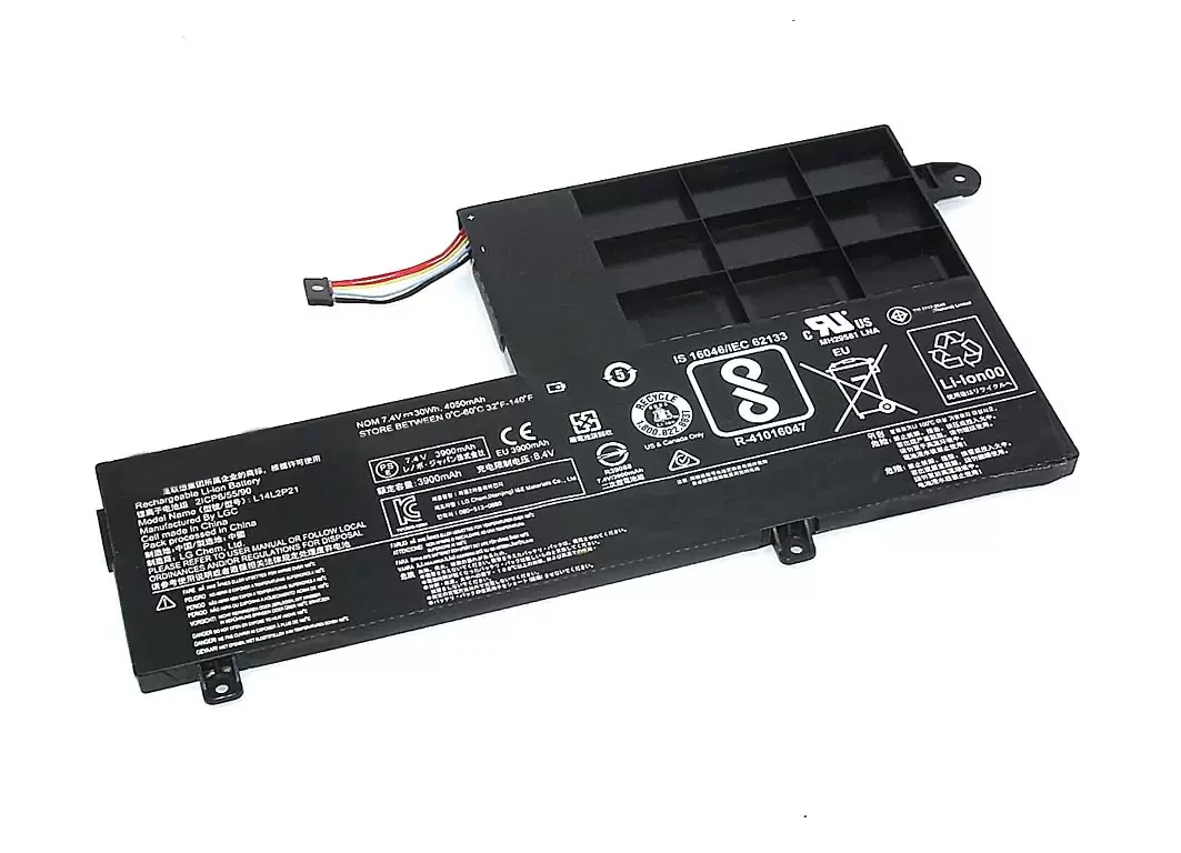Аккумулятор (батарея) для ноутбука Lenovo S41-70 S41-70AM (L14L2P21), 7.4В, 30Wh