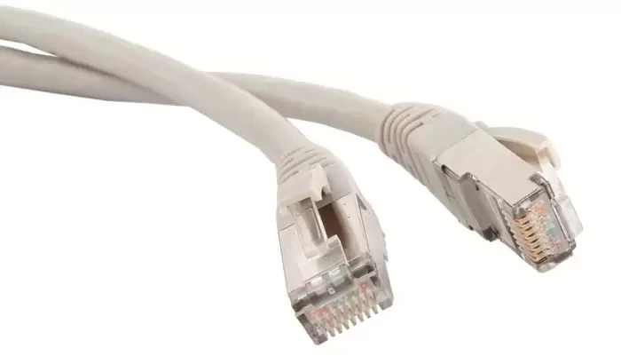 Патч-корд RJ45 - RJ45, 4 пары, FTP, категория 5е, 3 м, серый, TWT, TWT-45-45-3.0/S-GY