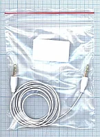 Аудио кабель Jack 3.5 - Jack 3.5, 1м (плоский кабель), белый