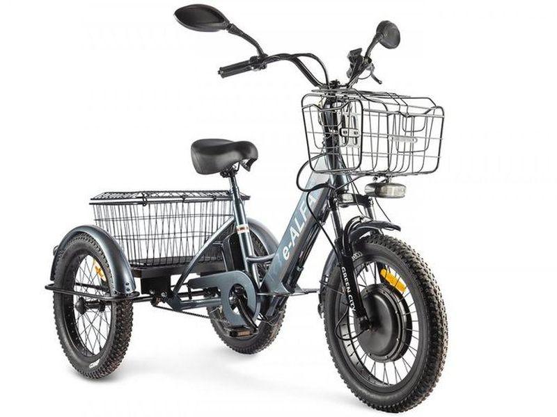 Электротрицикл GREEN CITY e-ALFA Trike темно-серый
