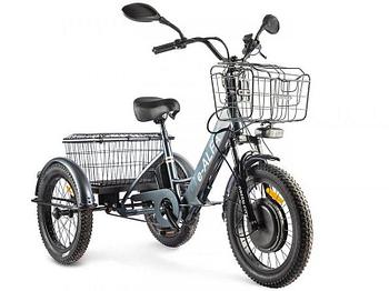 Электротрицикл GREEN CITY e-ALFA Trike  темно-серый