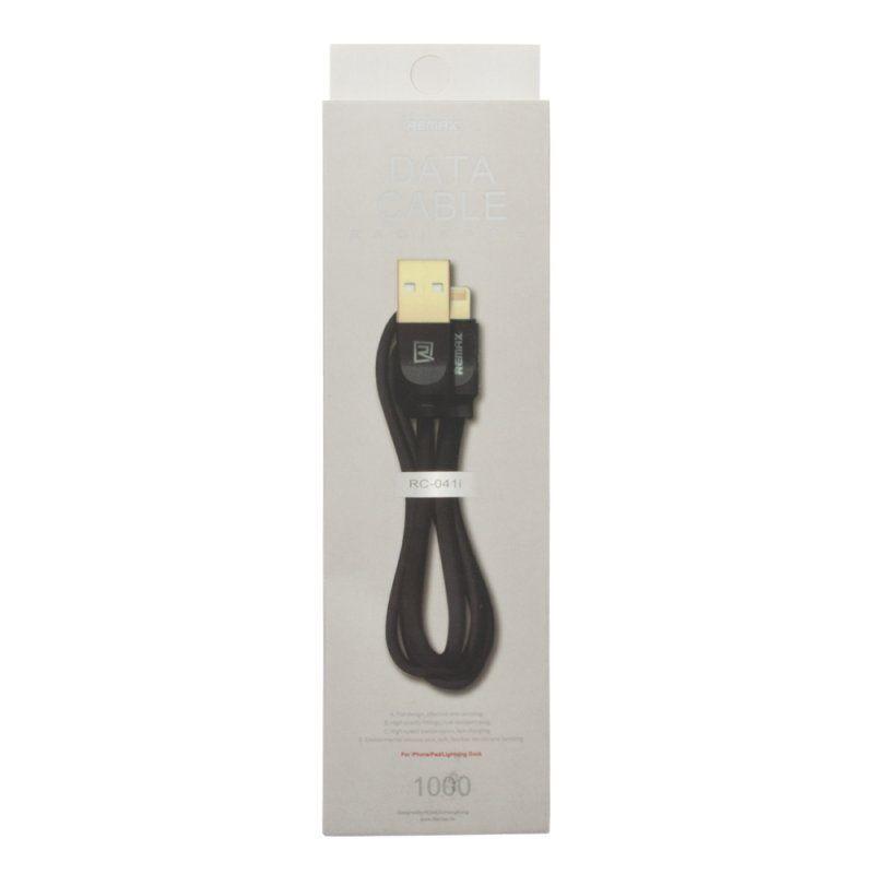 USB Дата-кабель Remax Radiance Cable RC-041 для Apple 8-pin, 1 метр, черный