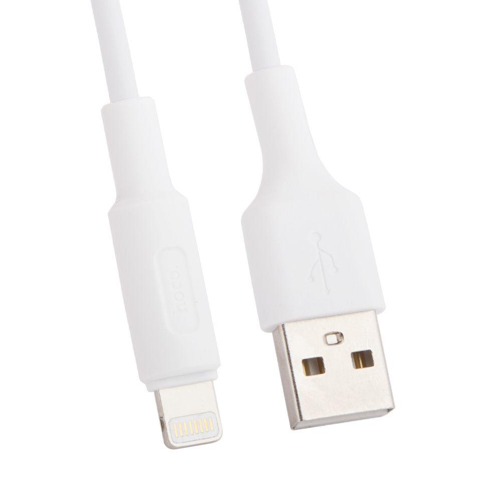 USB кабель Hoco X25 Soarer Charging Data Cable For Lightning, 1 метр, белый