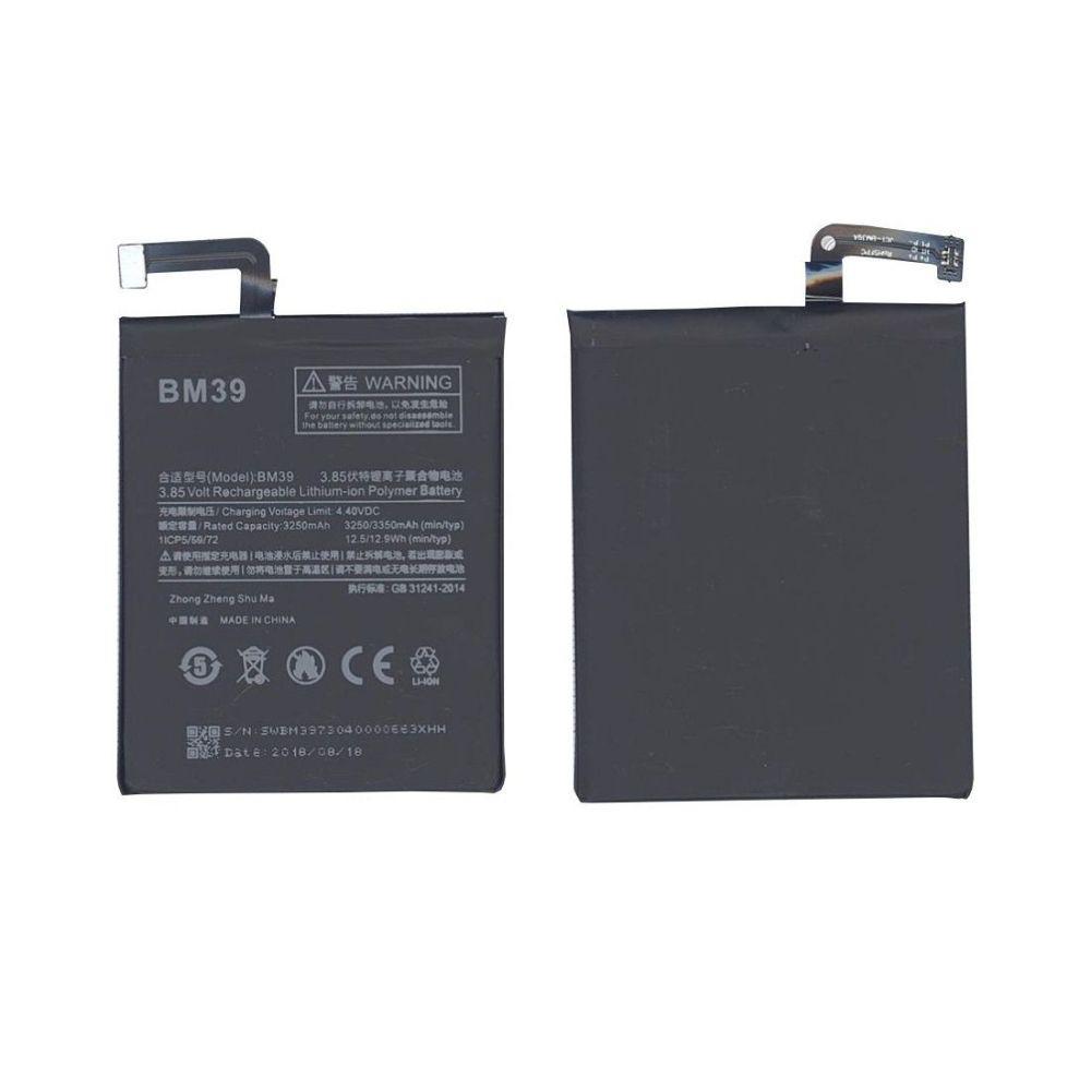 Аккумулятор (батарея) BM39 для телефона Xiaomi Mi 6, 3250мАч, 12.51Wh, 3.85В - фото 1 - id-p89437378