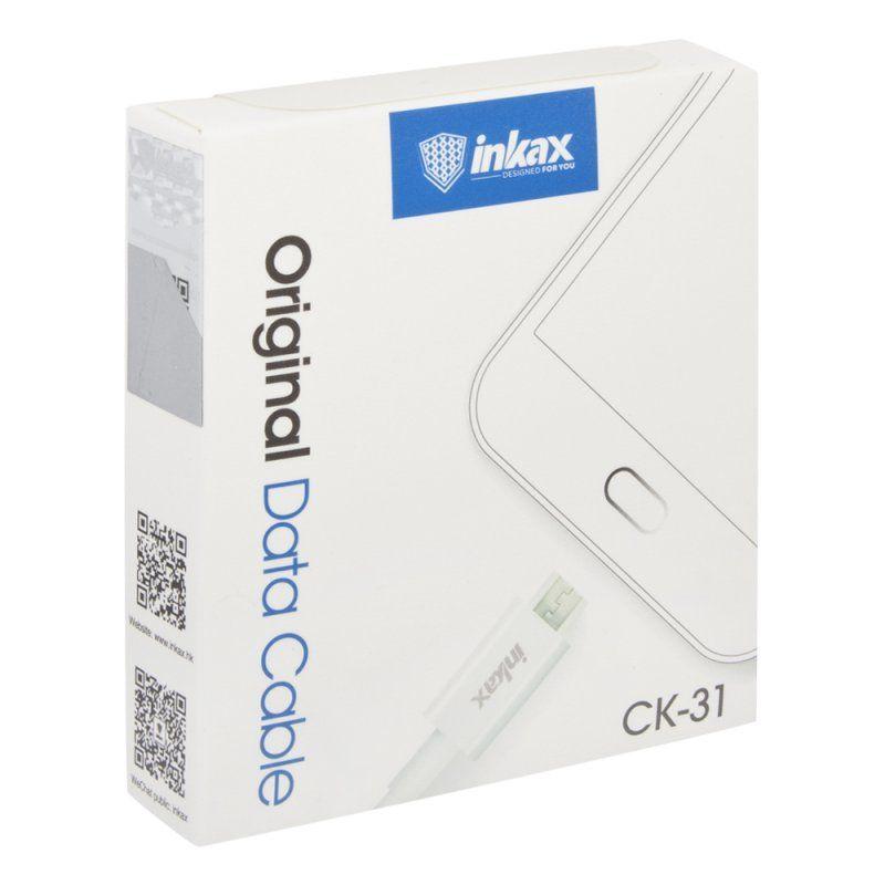 USB кабель inkax CK-31  Data Cable для MicroUSB, белый