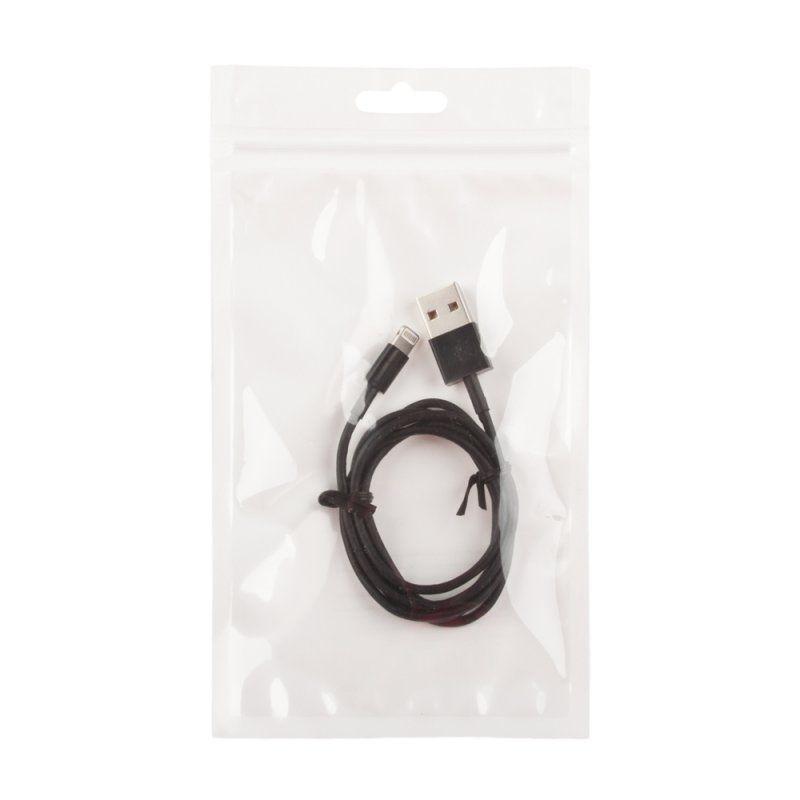 USB Lightning Cable для Apple iPhone 5, iPad Mini, iPad (черный, европакет)