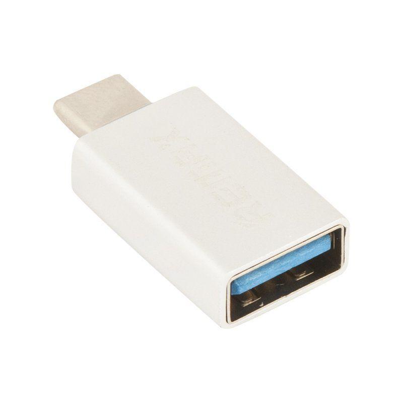 USB OTG адаптер Remax USB Type-C RA-OTG1, серебряный