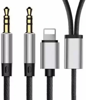 Кабель Baseus L33 для Apple+3.5мм to 3.5мм AUX Audio Cable, 1.2m, черный