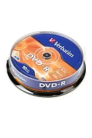 Записываемый компакт-диск Verbatim 43523 DVD-R 4.7Gb 16x CB/10, 1 штука