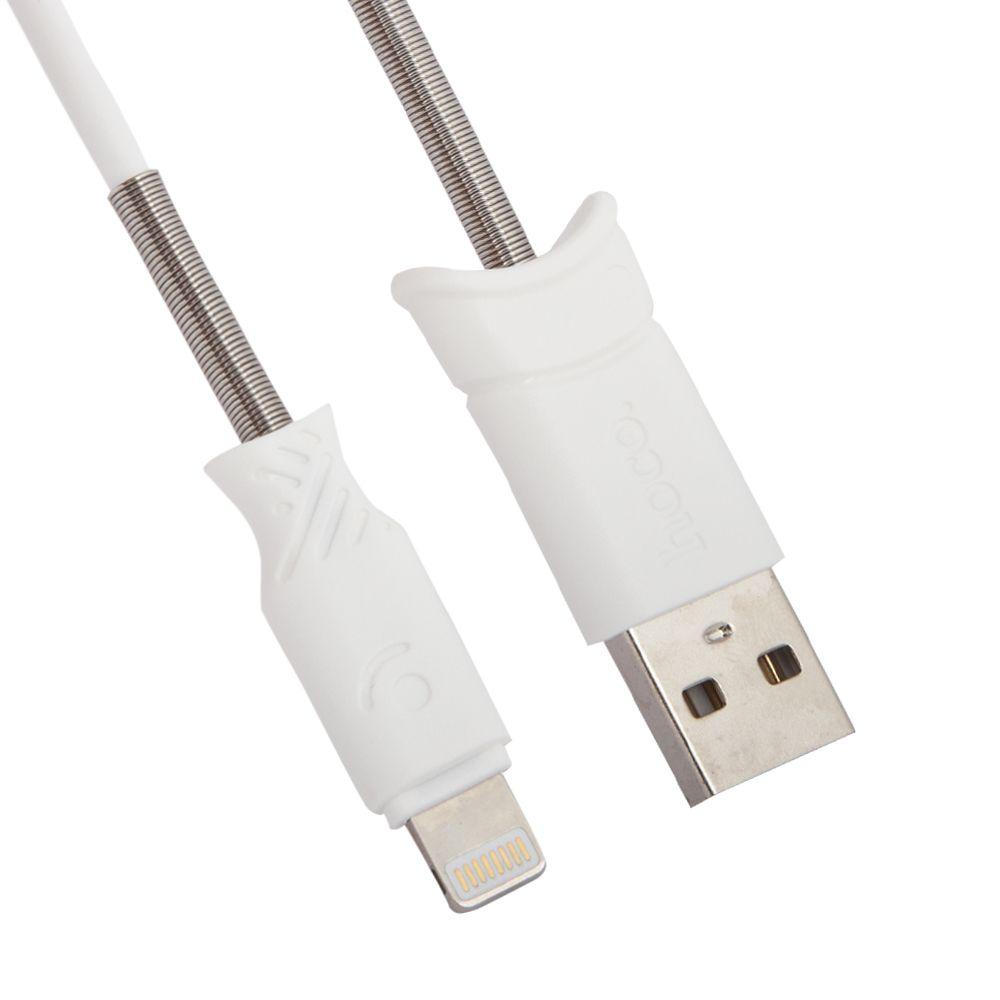 USB кабель Hoco X24 Piscec Charging Cable для Apple, 1 метр, белый